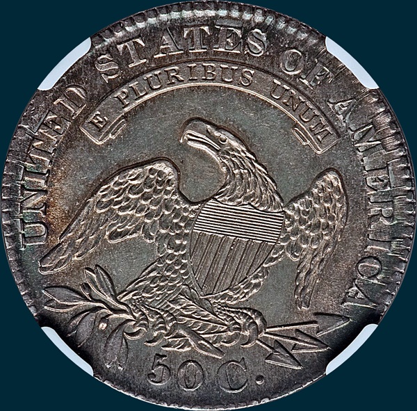 1829, O-103, Capped Bust, Half Dollar