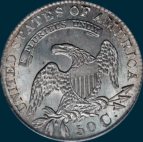 1829, O-117, Capped Bust, Half Dollar