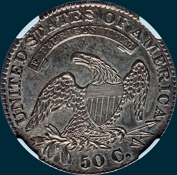 1831, O-110 capped bust half dollar