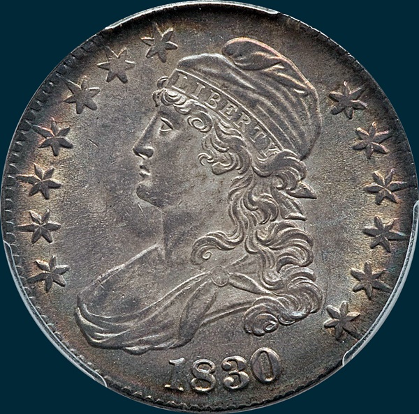 1830, O-121, Large 0, Capped Bust, Half Dollar