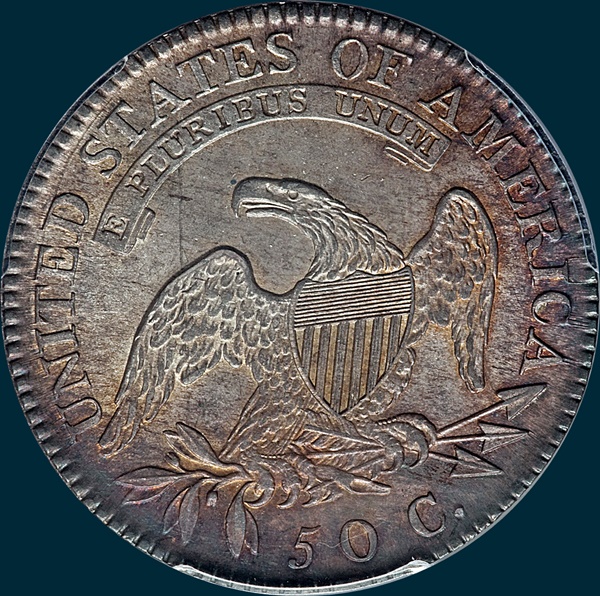 1819, O-101, Small 9 over 8, Capped Bust, Half Dollar