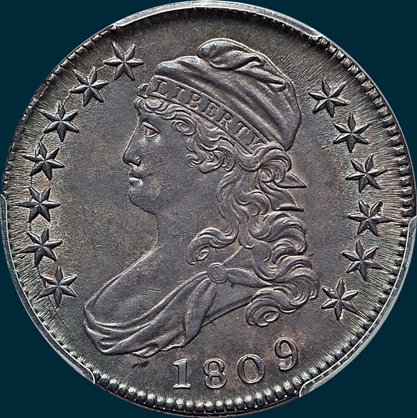 1809, O-106, R3, Capped Bust, Half Dollar