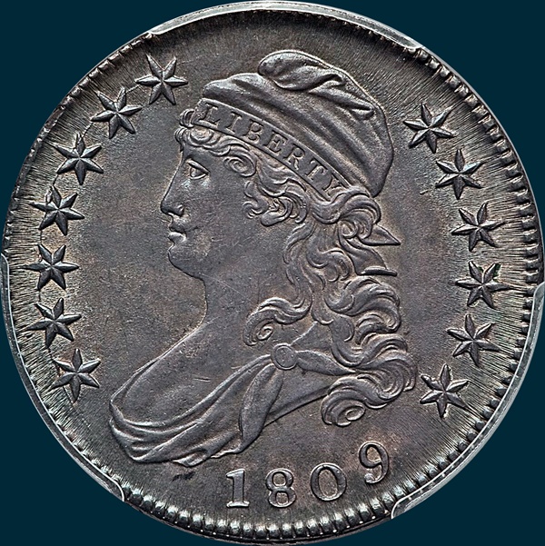 1809 O-106 capped bust half dollar