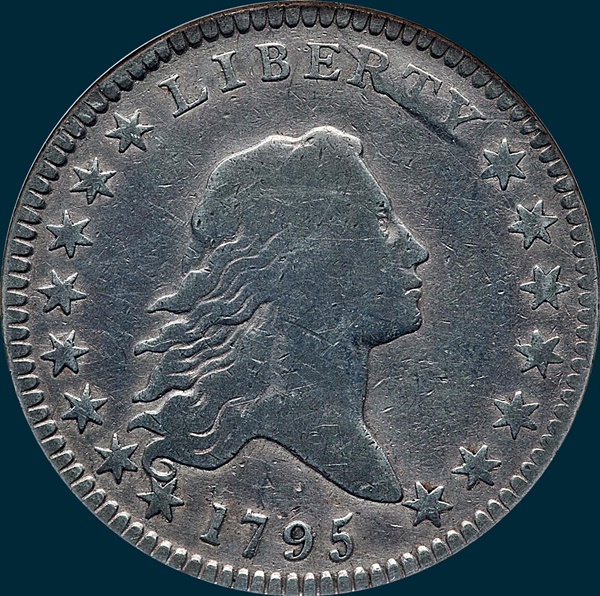 1795 O-132, Flowing Hair, Half Dollar