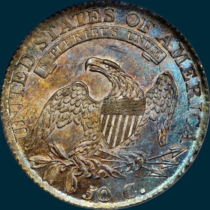 1813 O-104, Capped bust half dollar