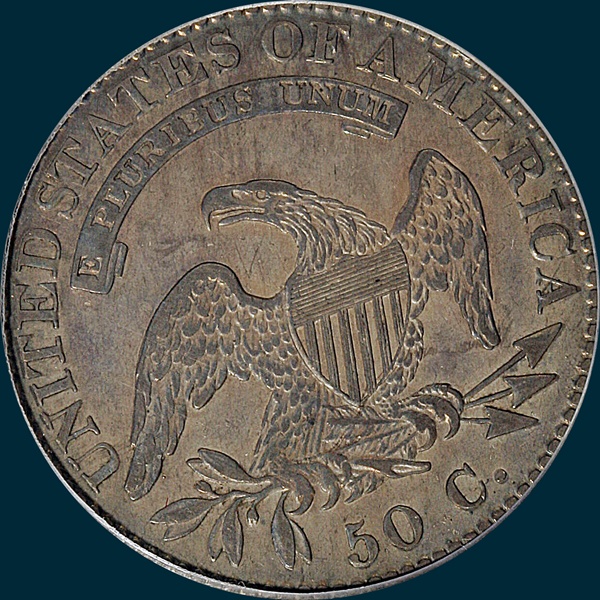 1822, O-103a, Capped Bust, Half Dollar