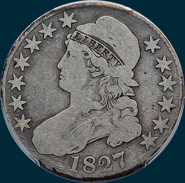 1827, O-149, Capped Bust Half Dollar