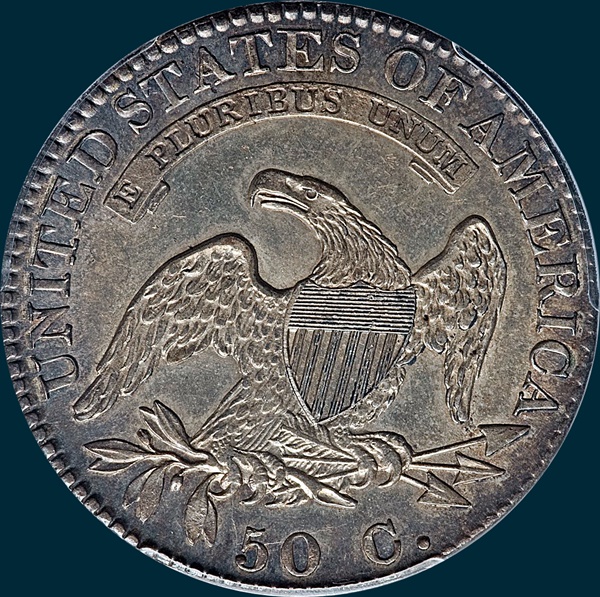 1822, O-108a, Capped Bust, Half Dollar