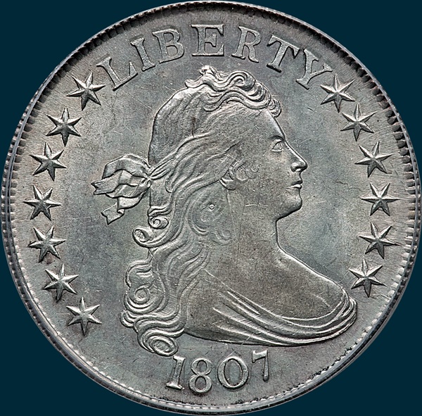 1807, O-108, Draped Bust, Half Dollar